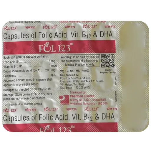 fol 123 capsule 15's